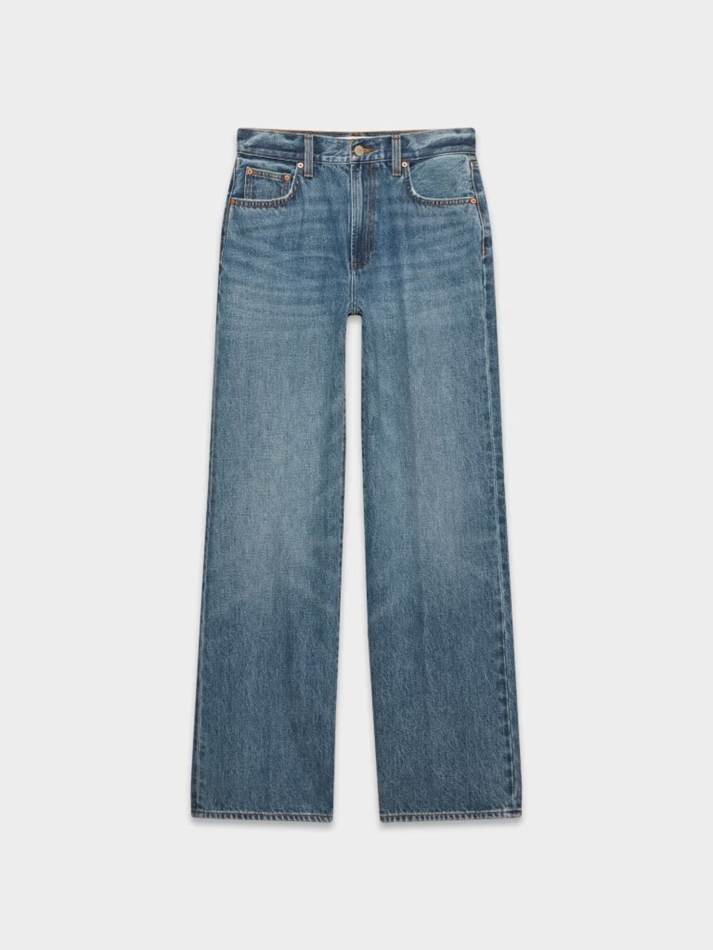 Aritzia Denim Forum FARRAH HI-RISE WIDE Jeans Sz 30 5 YRS KISS N TELL BLEU